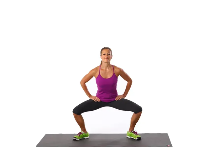 Bài tập Pulsing Sumo Squats