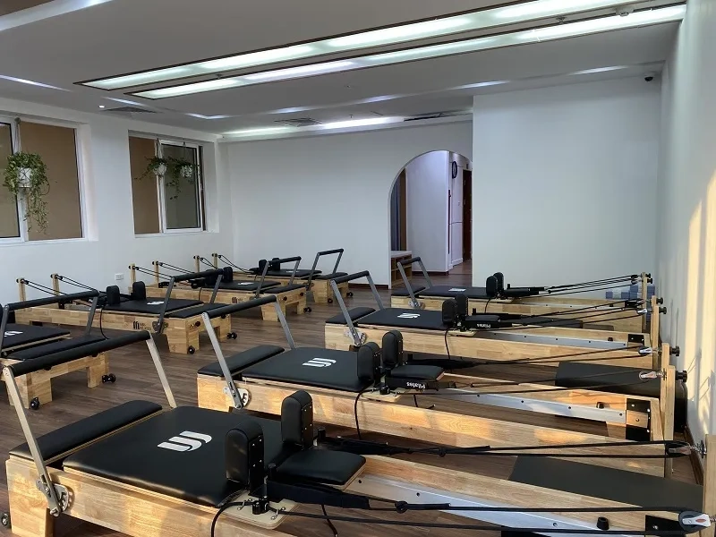 Phòng tập của Key Pilates rộng rãi, sang trọng với đầy đủ trang thiết bị tập luyện