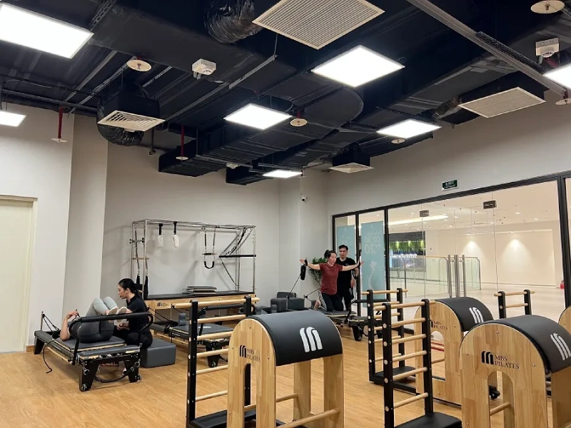 Trang thiết bị hiện đại và tiện nghi tại MBS Pilates Võ Chí Công