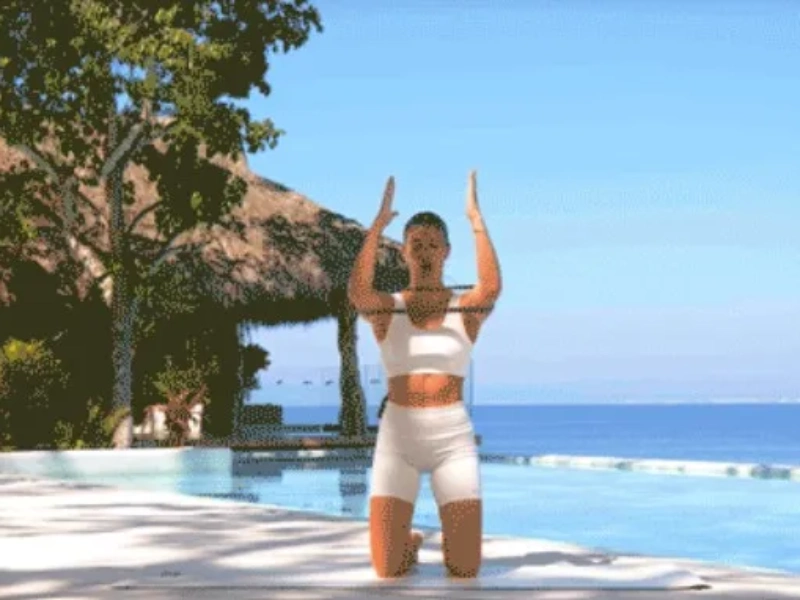 Bài tập Pilates với dây 