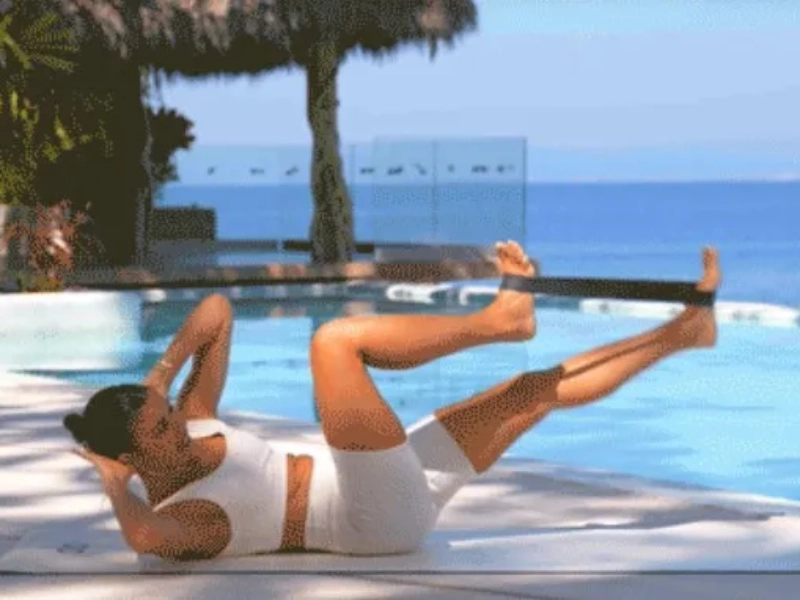 Bài tập Pilates với dây