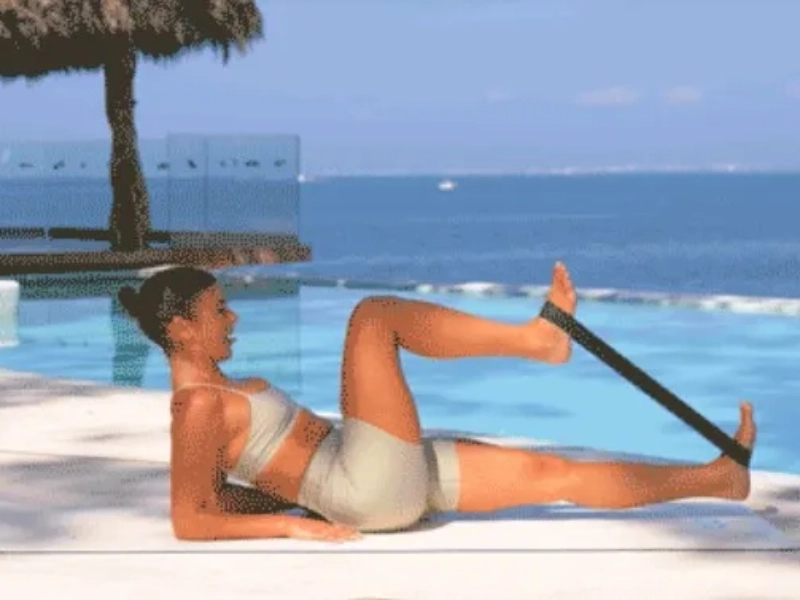 Bài tập Pilates với dây