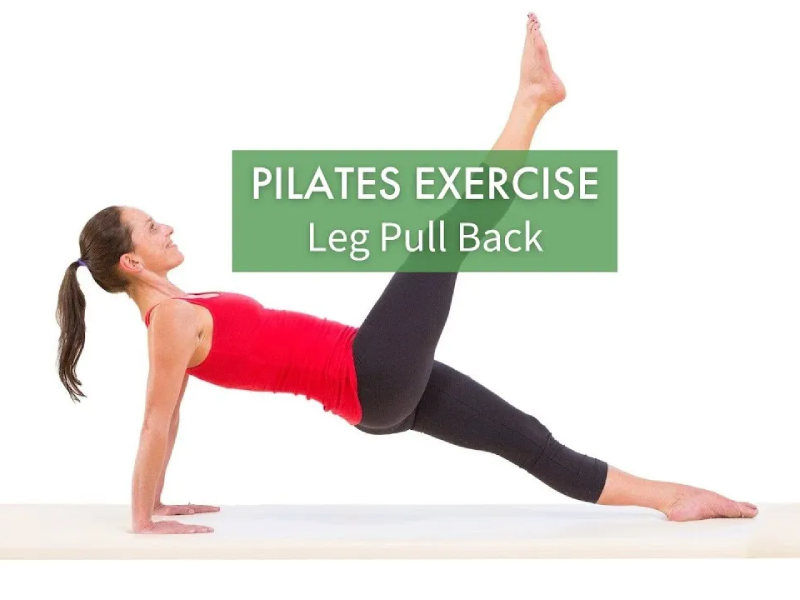 The Pilates Leg Pull Back là một trong danh sách 34 bài tập Pilates nguyên bản
