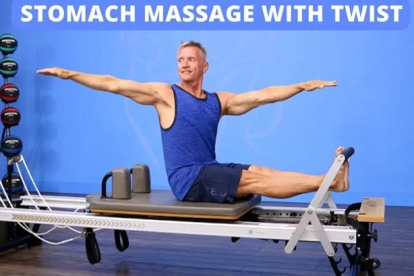 Bài tập Pilates Stomach Massage Twist trên Reformer