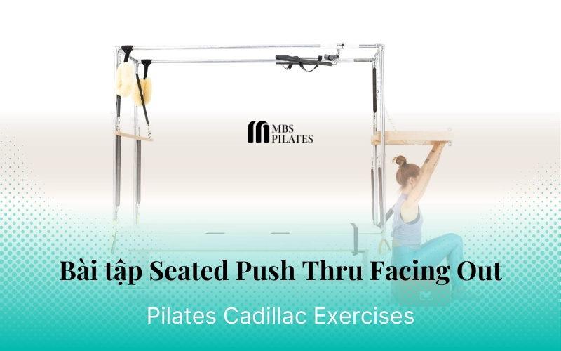 Bài tập Pilates Seated Push Thru Facing Out trên Cadillac - MBS Pilates