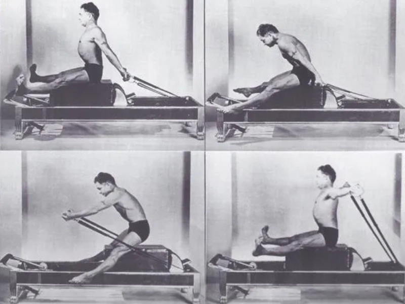 Bài tập Pilates Horseback trên Reformer