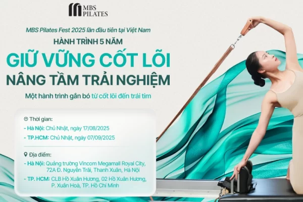 MBS Pilates Fest 2025: Hành trình 5 năm vững vàng, từ cốt lõi đến trái tim