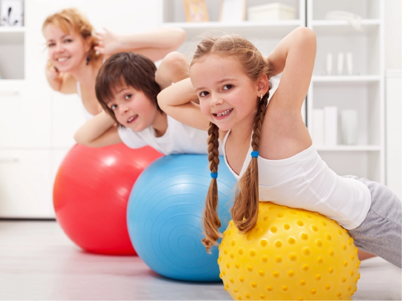 Điều kiện tiên quyết để trẻ có thể tập được Pilates là phải có một sức khỏe tốt
