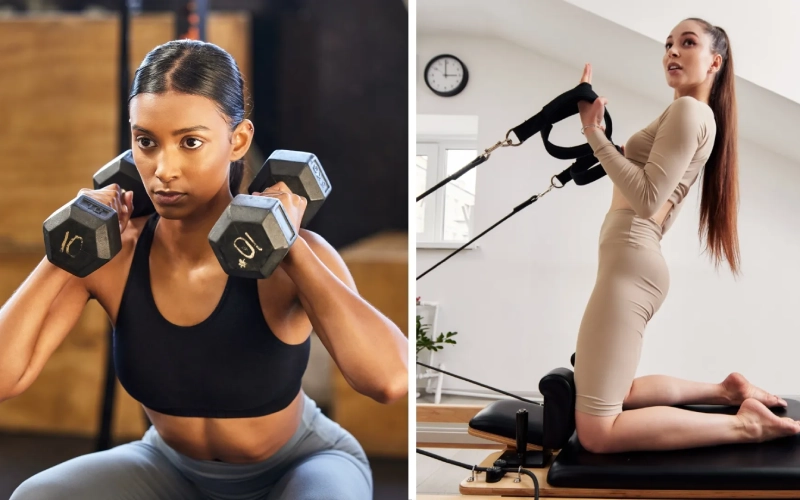 Pilates với tập tạ, bộ môn nào tốt hơn.