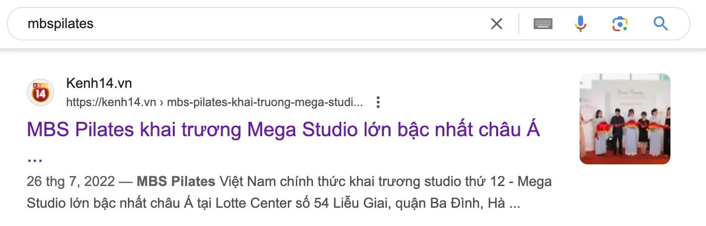 Kenh14.vn reported on the grand opening of MBS’s Pilates Studio, recognized as the largest in Asia