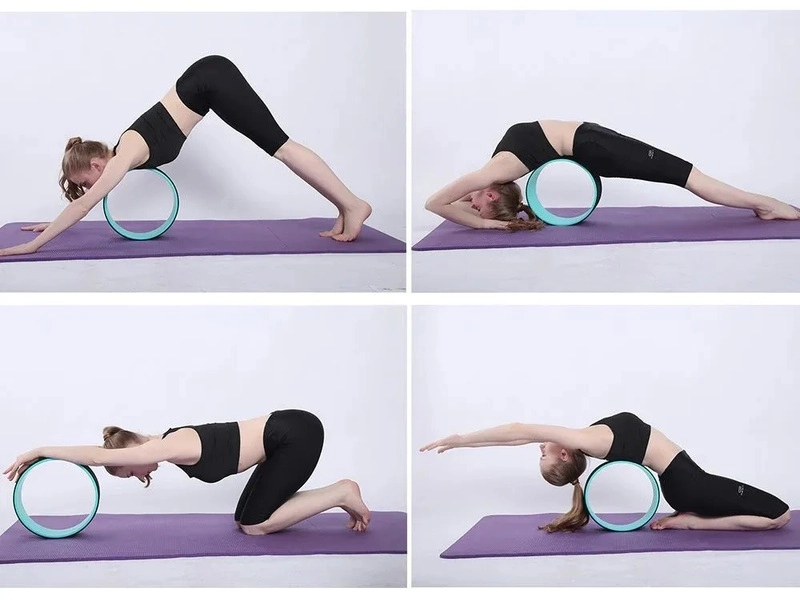 Natural rubber Pilates ring.