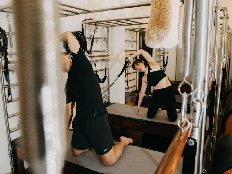 MBS Pilates Hoang Van Thai is fully equipped with specialized training equipment.