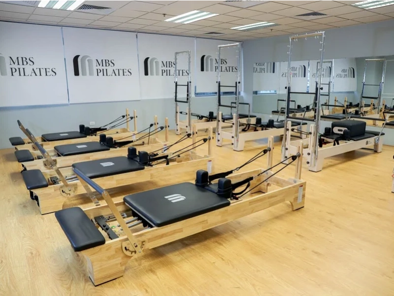 Modern equipment at MBS Pilates Lang Ha.
