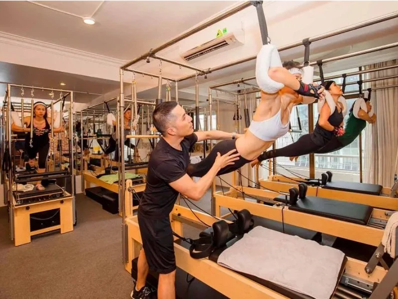 The studio at Yoga Secret Club.