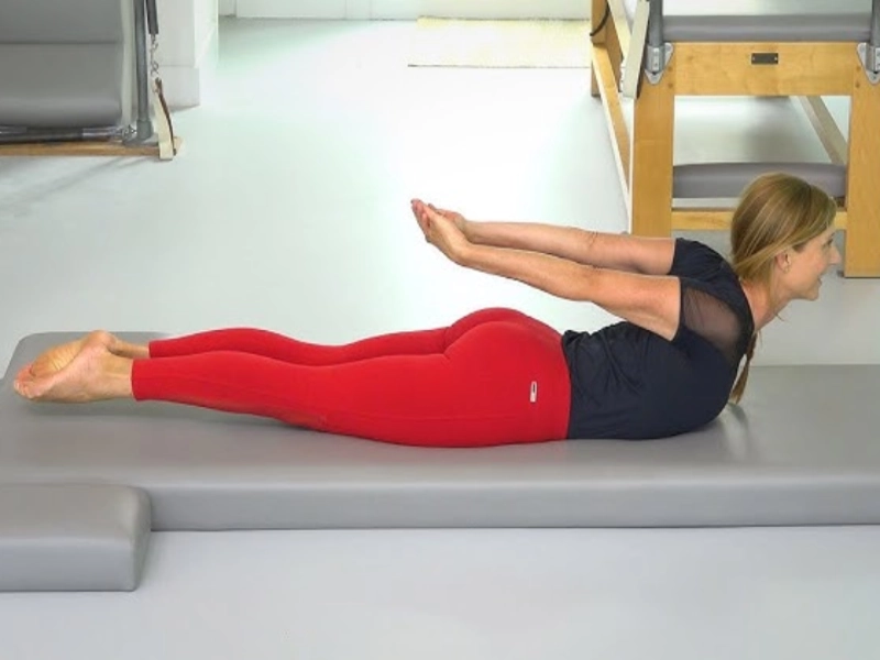 The Double Leg Kick works the core muscles to stabilize the pelvis and spine.