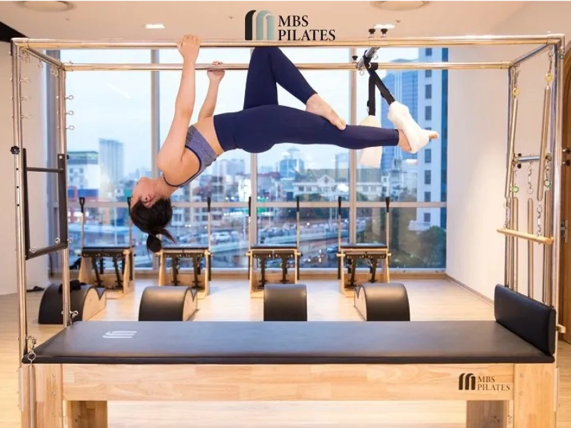 The MBS Pilates studio at the Ngo Quyen branch in Hoan Kiem.