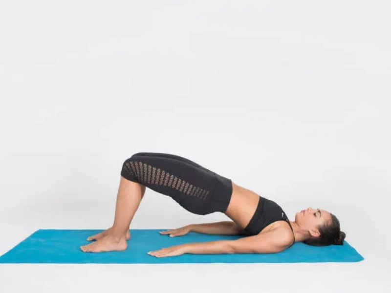 Shoulder Bridge is an exercise in the original Pilates sequence of 34 exercises.