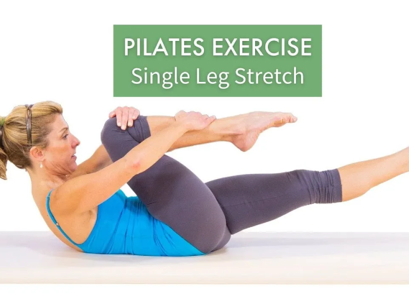 Single Leg Stretch exercise.