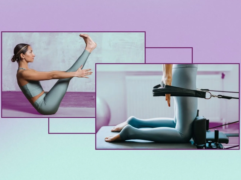 The difference between Reformer and Mat Pilates.