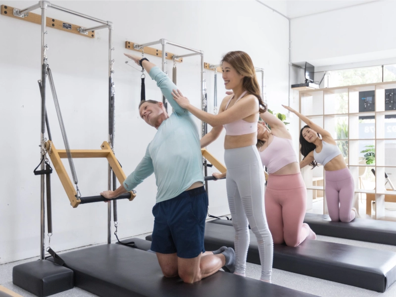 Pilates Tower is also known as Wall Unit Pilates.