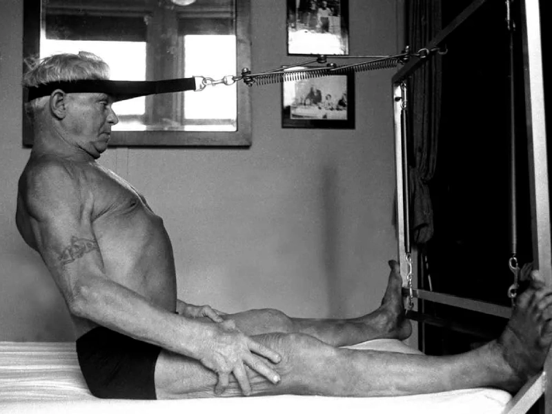 The Cadillac is the first version of the Pilates machine invented by Joseph Pilates.