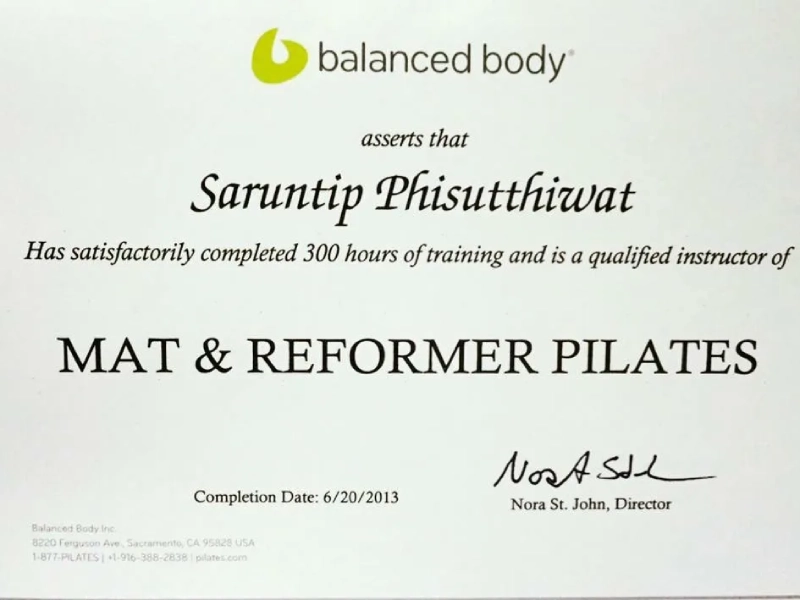 Balanced Body Pilates Instructor Training.