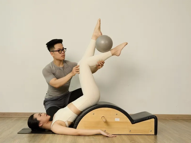 A compilation of Pilates exercises on the Spine Corrector.