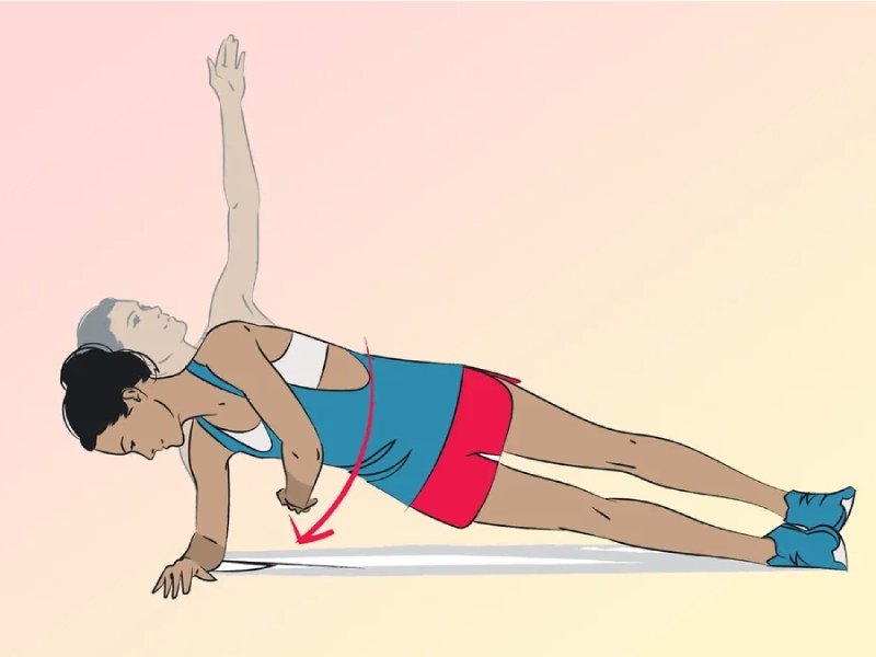 Rotating Planks exercises.