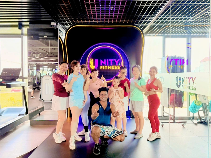 Aerobic classes at Unity Fitness.