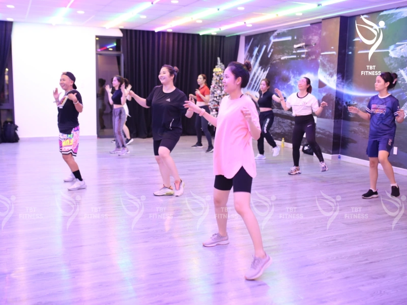 Aerobic classes at TBT Fitness.