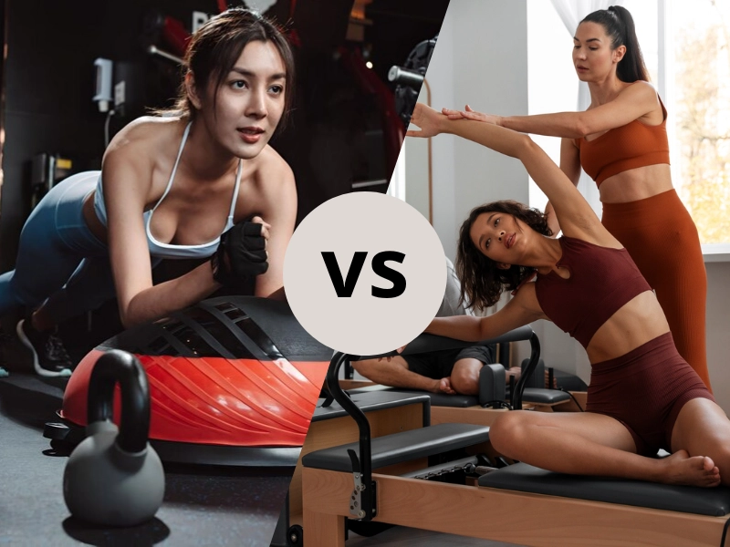 You can combine both Pilates and Gym in your training routine.