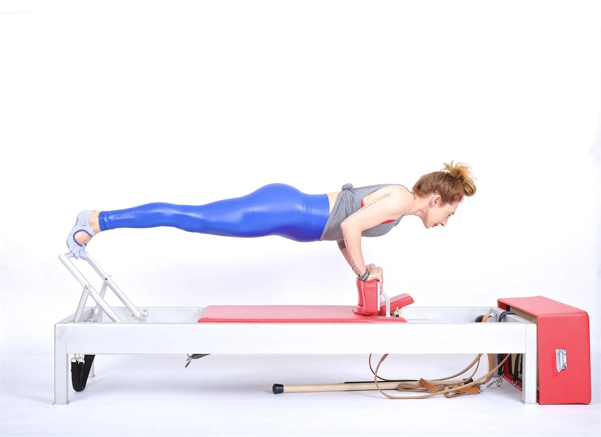 Pilates Control Push Ups Front on the Reformer
