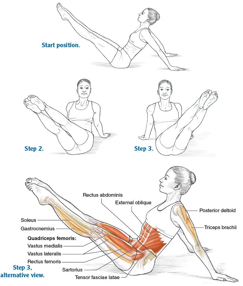 How to Perform the Pilates Hip Twist With Stretched Arms Exercise.