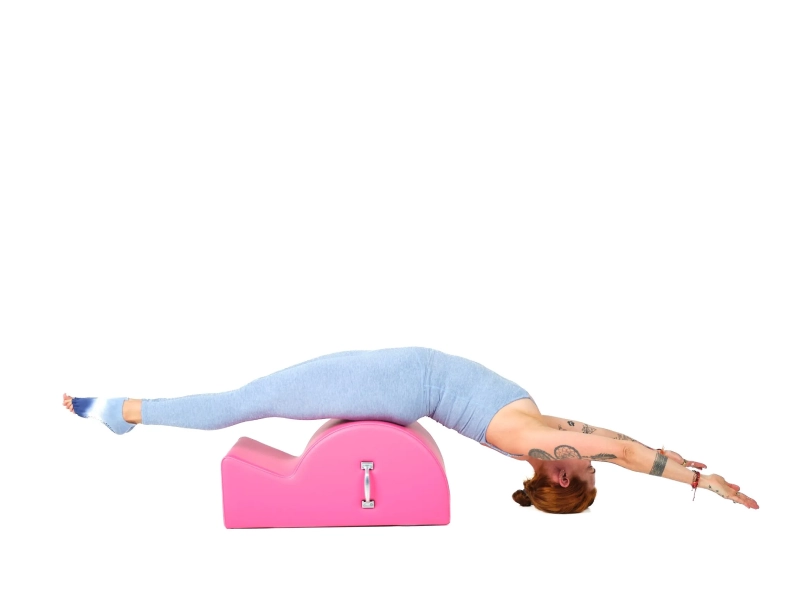 Benefits of the Leg Circles onto the Head exercise on the Spine Corrector.