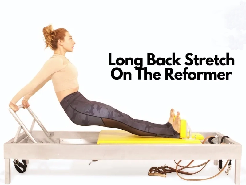 Long Back Stretch exercise on Reformer.