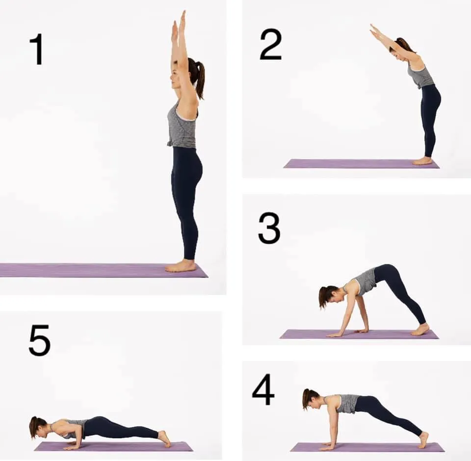 How to perform the Push Up pose.