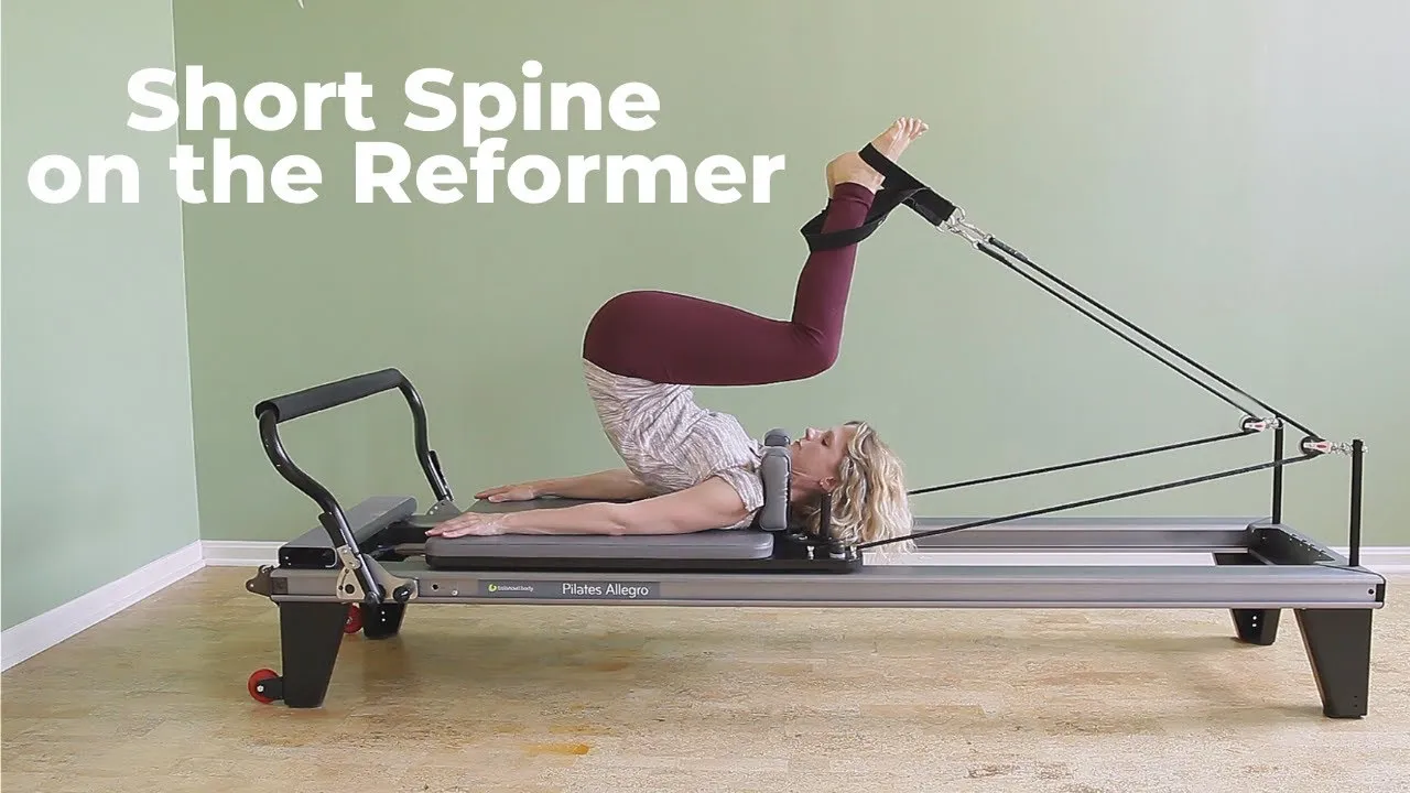 Pilates Short Spine exercise on the Reformer.