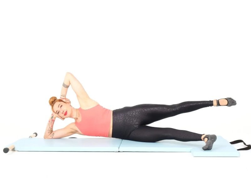 The Pilates Side Kick is a great exercise for strengthening the core muscles.