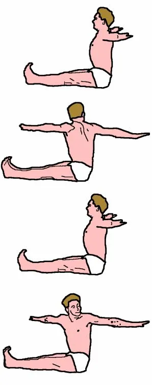 How to perform the Spine Twist exercise.