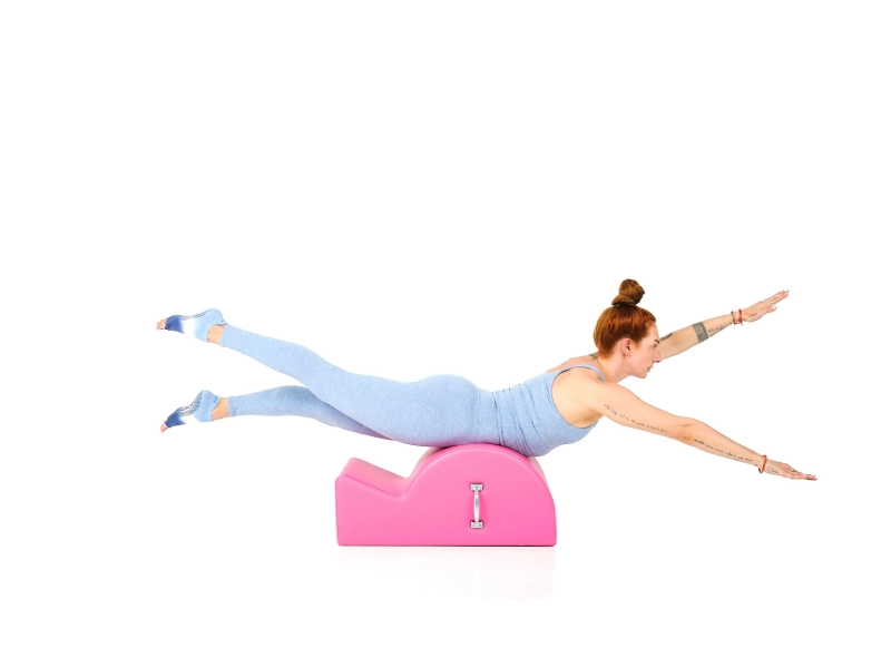 Swimming exercises on the Spine Corrector.