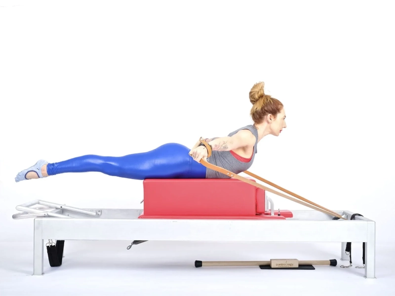 T-Pull exercise on the Reformer.