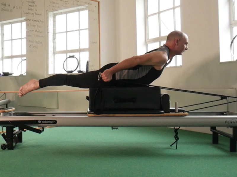 The Pilates T-Pull exercise on the Reformer offers many benefits to the body.