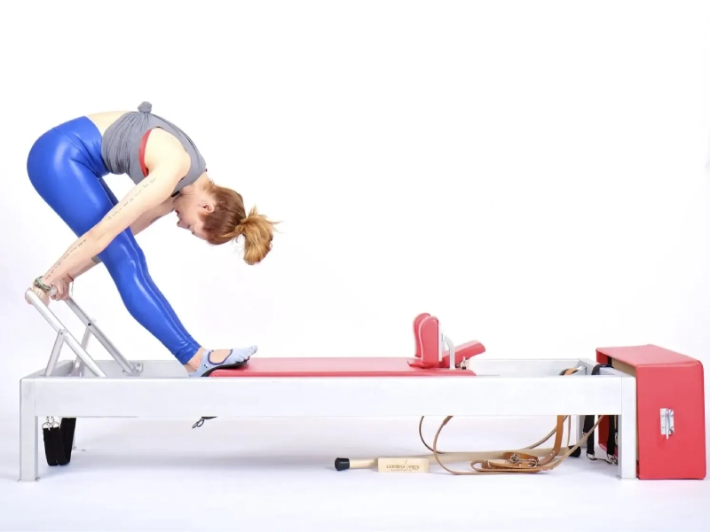 Pilates Tendon Stretch on the Reformer