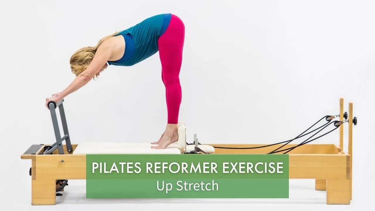 Pilates Up Stretch exercise on the Reformer.