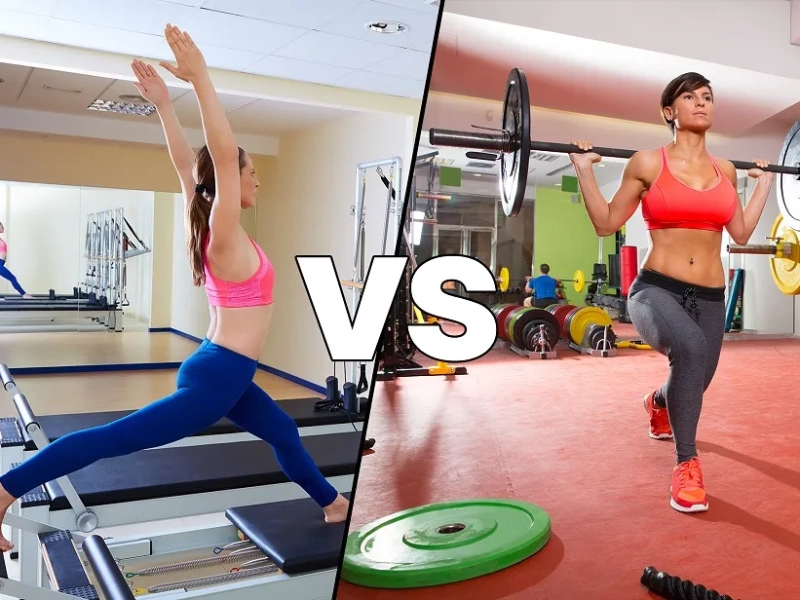 There are several differences between Yoga and Pilates.