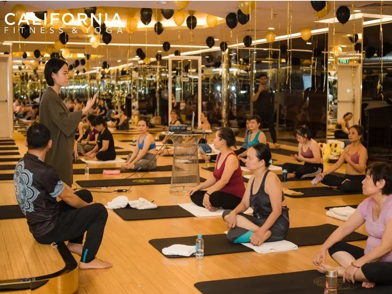 Yoga studio at California Fitness & Yoga Centers.