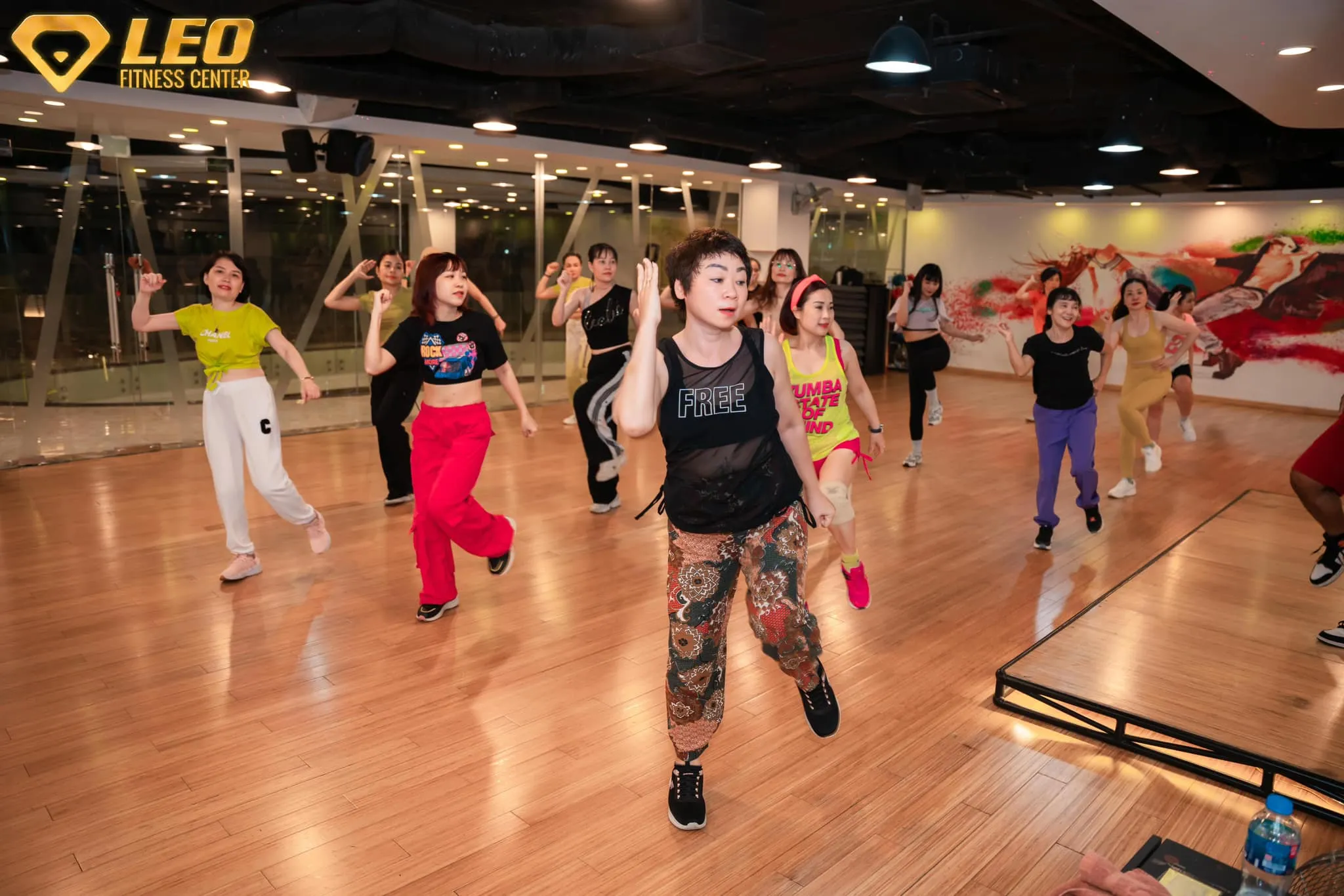 Zumba dance classes at Leo Fitness Center.