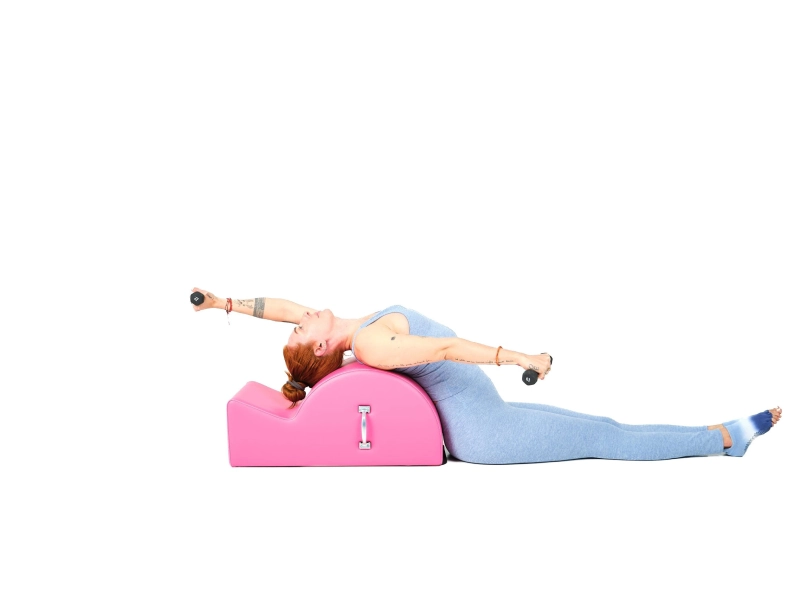 Whether you should practice Pilates Up/Down on a Spine Corrector or Ladder Barrel will depend on your personal goals and skill level.